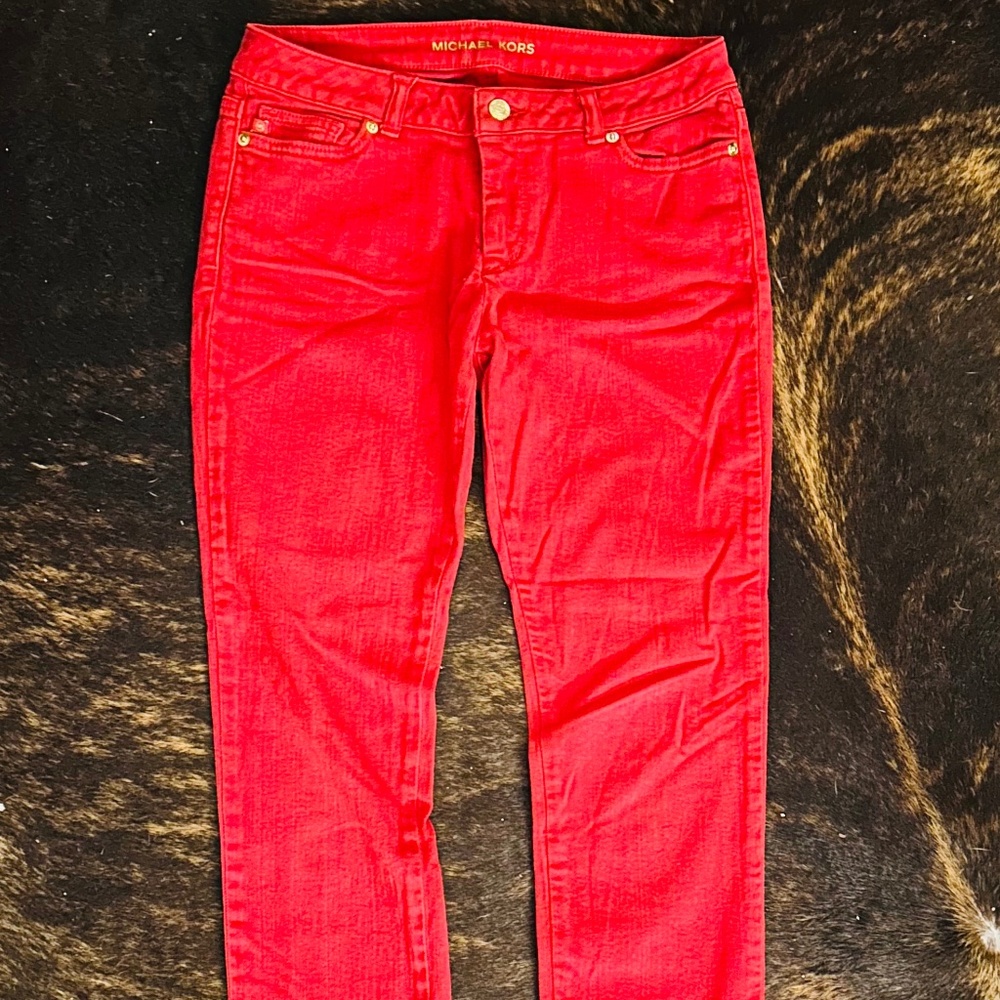 Red Michael Kors Jeans